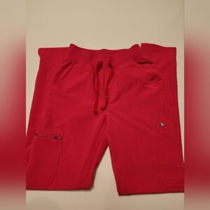 Figs Women's XXST Shocking Pink High Waisted Yoga Yola Scrub Pant